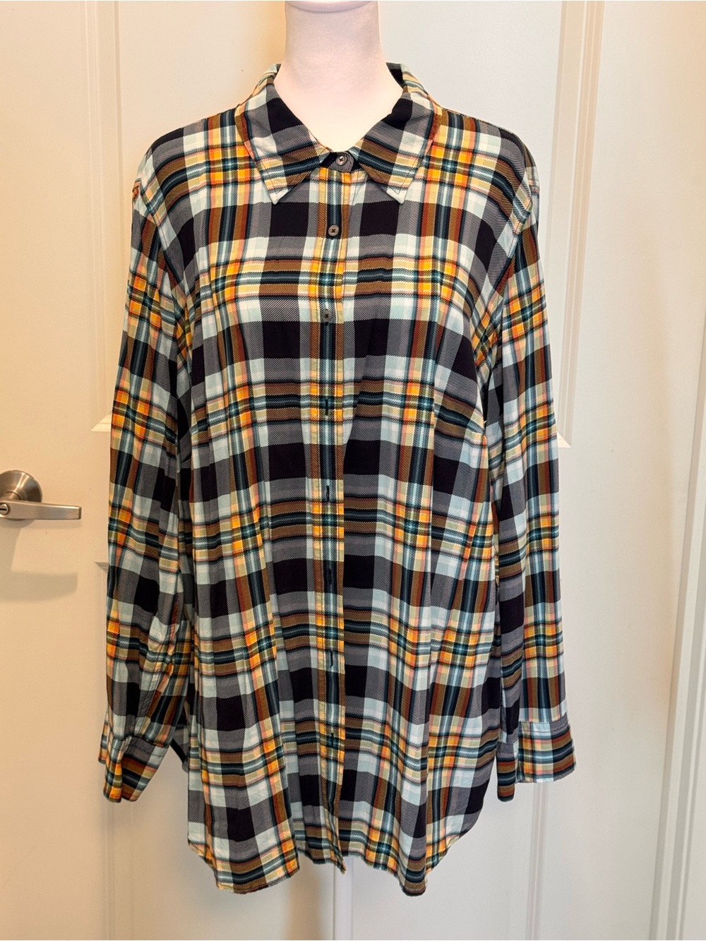 Talbots Classic Cotton Plaid Shirt